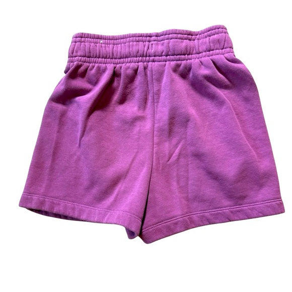 Nike XS Purple Fleece Sweat Shorts Basketball Graphic Drawstring Waist - Picture 3 of 3